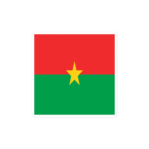 National Flag Stickers - Collection 1 Burkina Faso / 2x2 / Satin