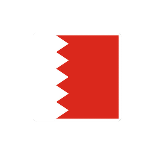 National Flag Stickers - Collection 1 Bahrain / 2x2 / Satin