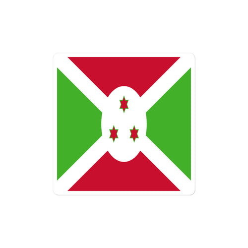 National Flag Stickers - Collection 1 Burundi / 2x2 / Satin