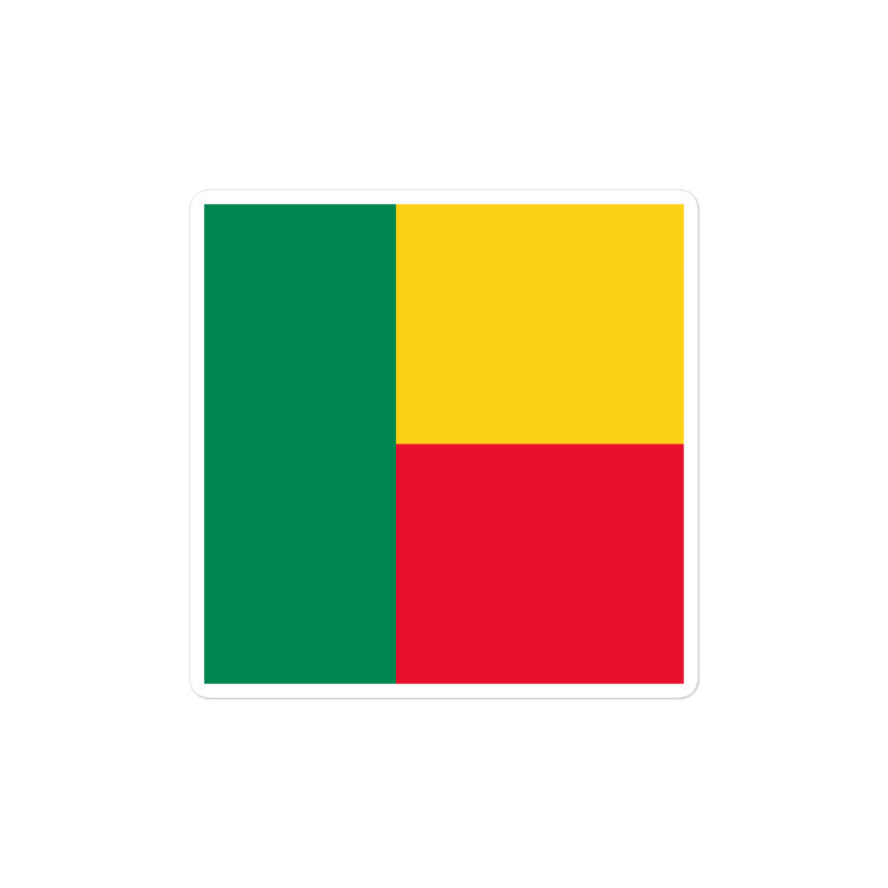 National Flag Stickers - Collection 1 Benin sticker-4x4