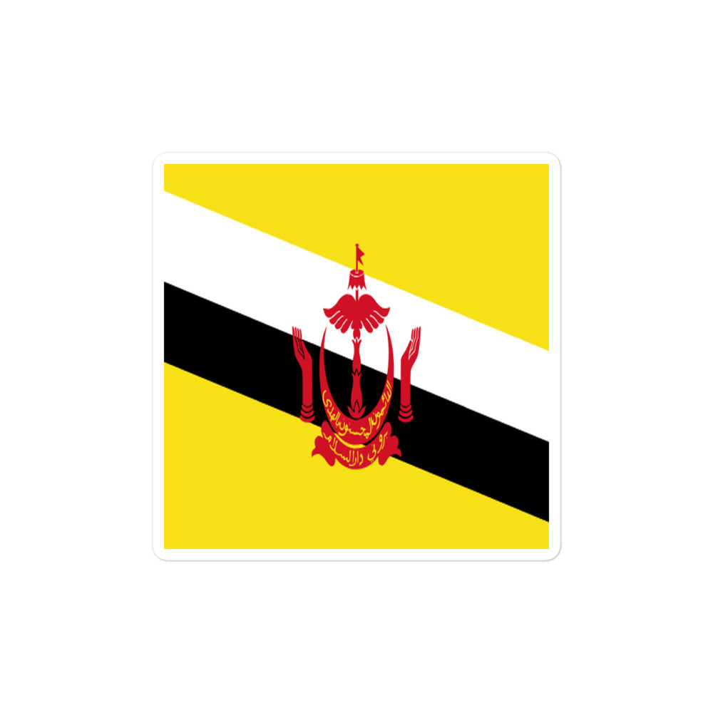 National Flag Stickers - Collection 2 Brunei sticker-4x4