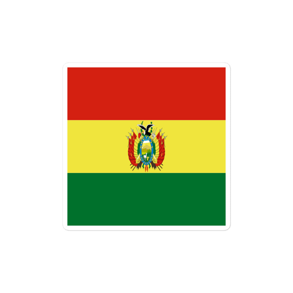 National Flag Stickers - Collection 2 Bolivia sticker-4x4