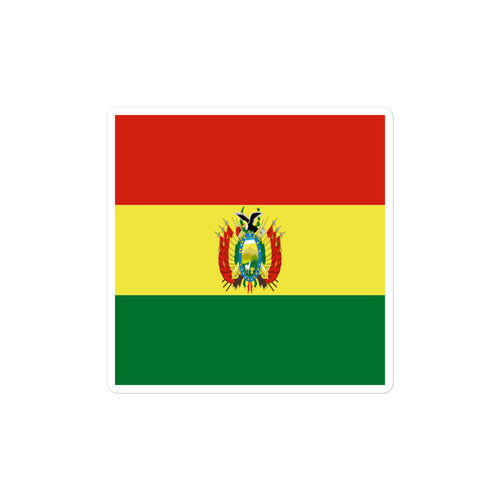 National Flag Stickers - Collection 2 Bolivia / 2x2 / Satin