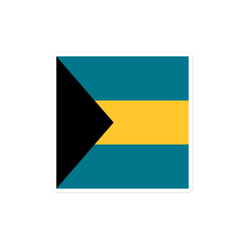 National Flag Stickers - Collection 2 Bahamas / 2x2 / Satin