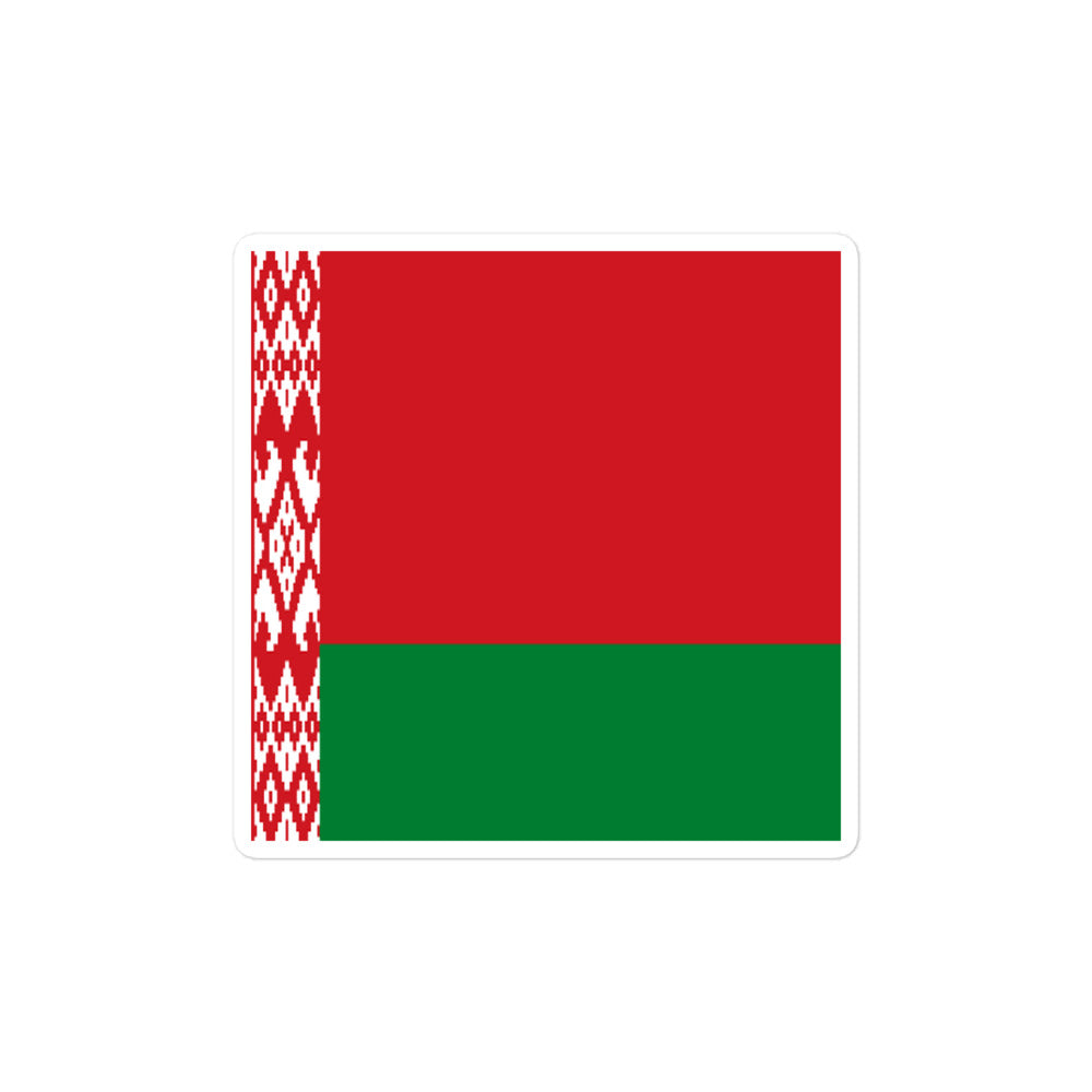 National Flag Stickers - Collection 2 Belarus sticker-4x4