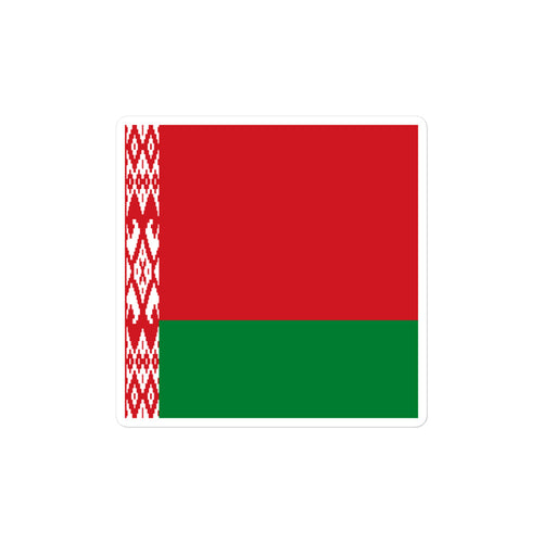 National Flag Stickers - Collection 2 Belarus / 2x2 / Satin
