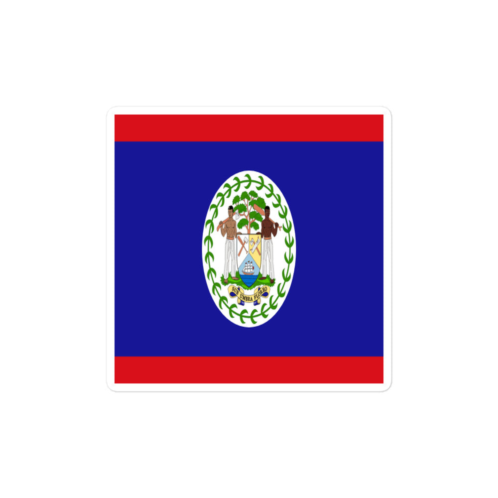 National Flag Stickers - Collection 2 Belize sticker-4x4