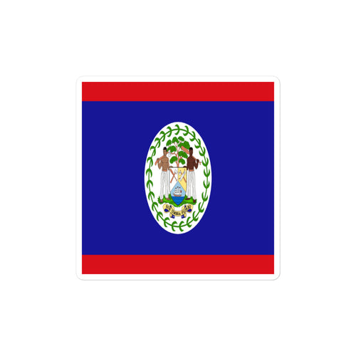 National Flag Stickers - Collection 2 Belize / 2x2 / Satin