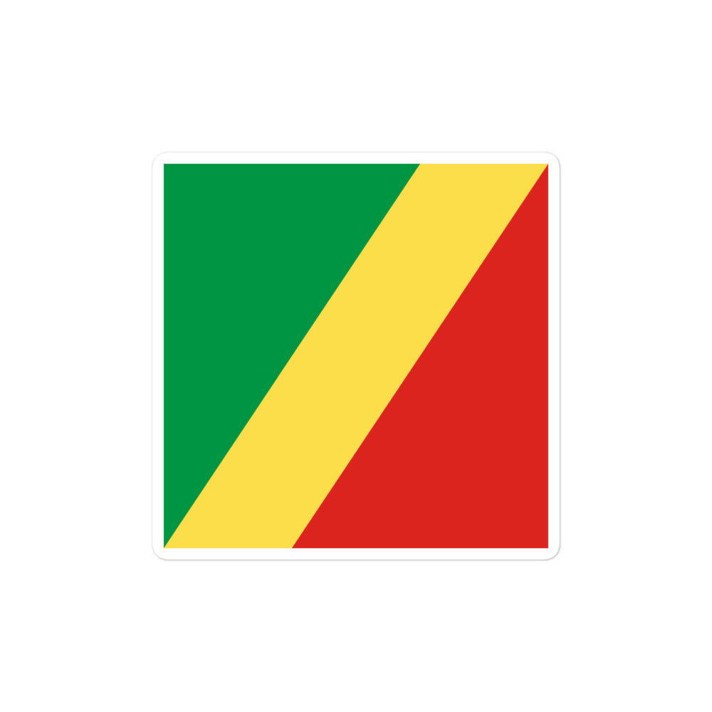 National Flag Stickers - Collection 2 Republic of the Congo sticker-4x4