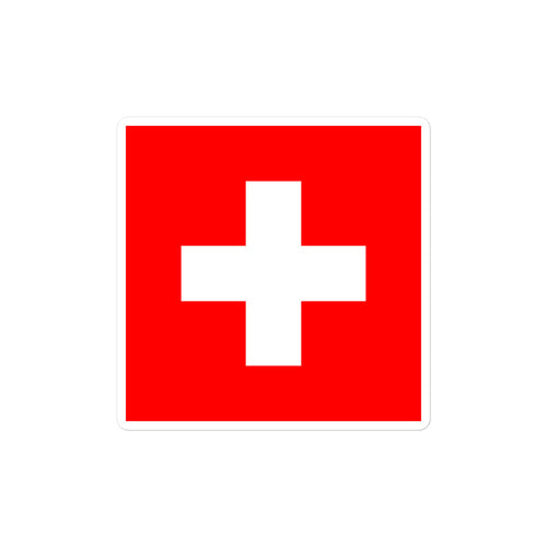 National Flag Stickers - Collection 2 Switzerland / 2x2 / Satin