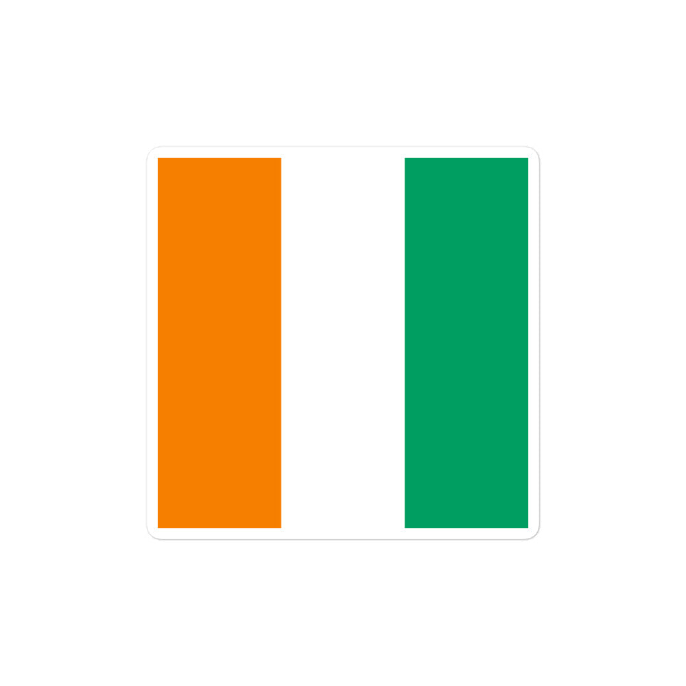 National Flag Stickers - Collection 2 Côte d'Ivoire sticker-4x4