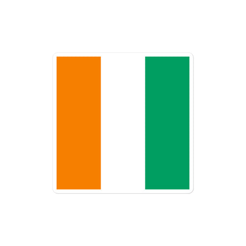 National Flag Stickers - Collection 2 Côte d'Ivoire / 2x2 / Satin
