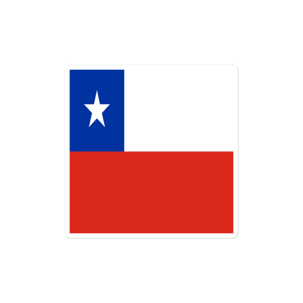 National Flag Stickers - Collection 2 Chile sticker-4x4