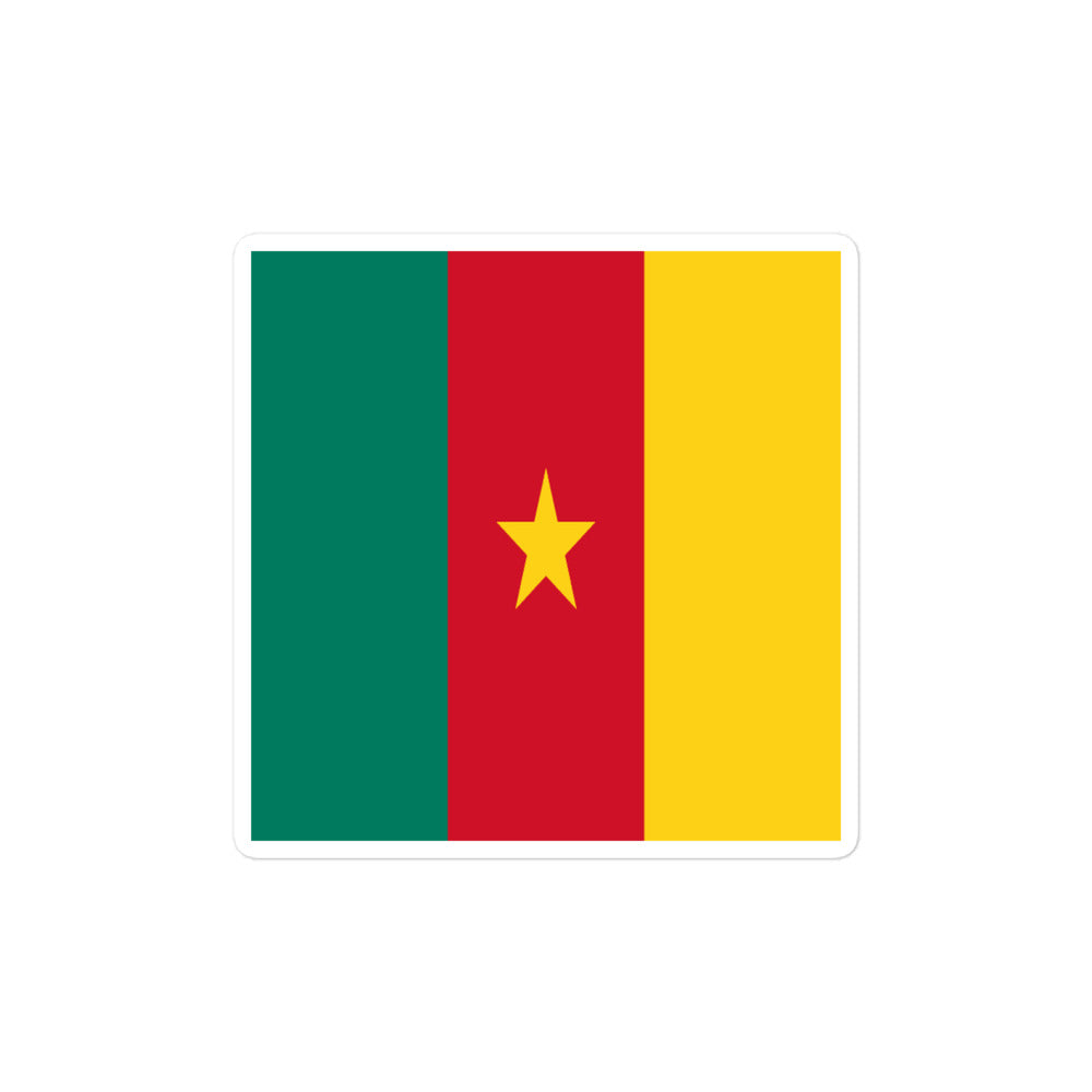 National Flag Stickers - Collection 2 Cameroon sticker-4x4