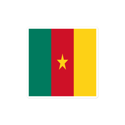 National Flag Stickers - Collection 2 Cameroon / 2x2 / Satin