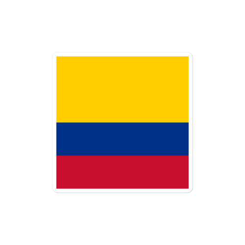 National Flag Stickers - Collection 2 Colombia / 2x2 / Satin