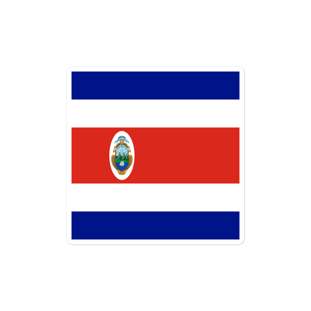 National Flag Stickers - Collection 2 Costa Rica sticker-4x4