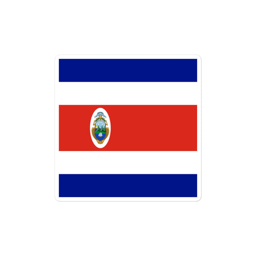 National Flag Stickers - Collection 2 Costa Rica / 2x2 / Satin