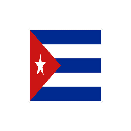 National Flag Stickers - Collection 2 Cuba / 2x2 / Satin