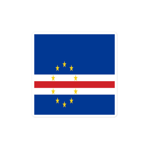 National Flag Stickers - Collection 3 Cape Verde / 2x2 / Satin