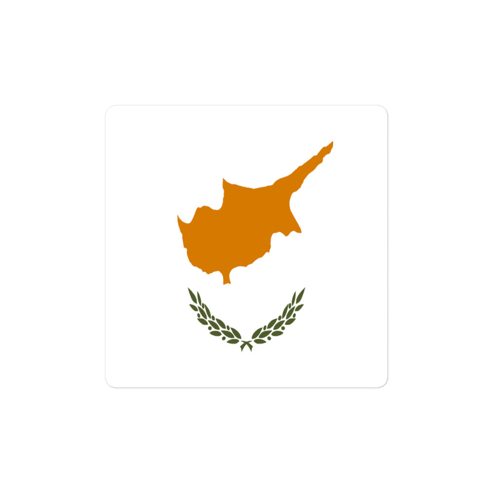 National Flag Stickers - Collection 3 Cyprus sticker-4x4