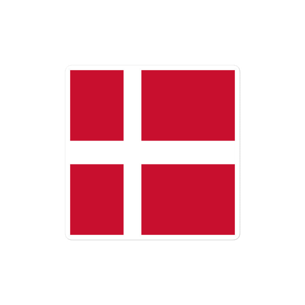 National Flag Stickers - Collection 3 Denmark sticker-4x4