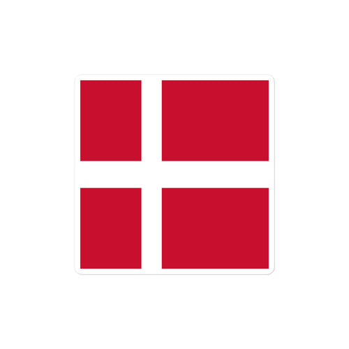 National Flag Stickers - Collection 3 Denmark / 2x2 / Satin