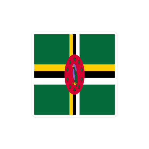 National Flag Stickers - Collection 3 Dominica / 2x2 / Satin