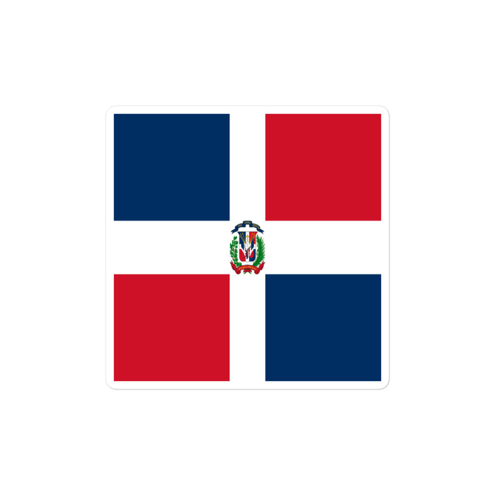 National Flag Stickers - Collection 3 Dominican Republic sticker-4x4