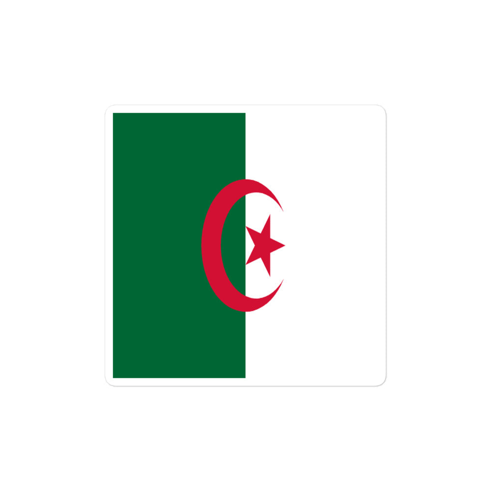 National Flag Stickers - Collection 3 Algeria sticker-4x4