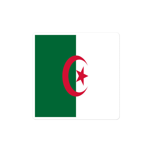 National Flag Stickers - Collection 3 Algeria / 2x2 / Satin