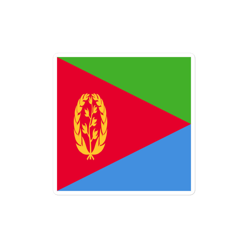 National Flag Stickers - Collection 3 Eritrea sticker-4x4