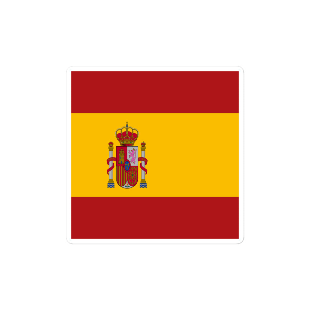 National Flag Stickers - Collection 3 Spain sticker-4x4