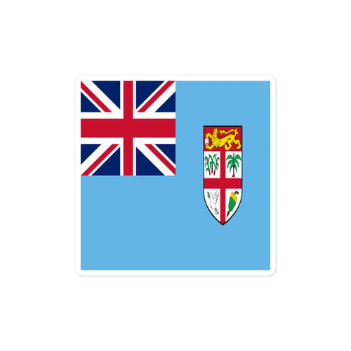 National Flag Stickers - Collection 3 Fiji / 2x2 / Satin