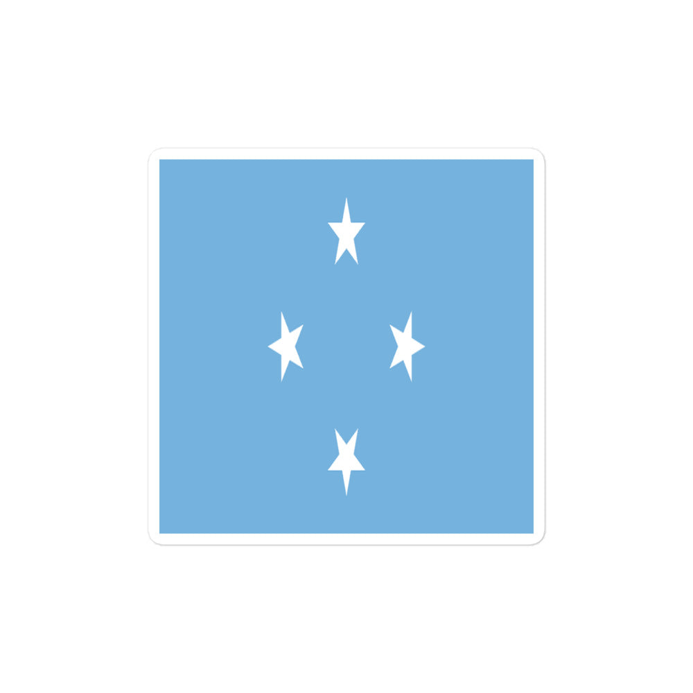 National Flag Stickers - Collection 3 Micronesia sticker-4x4