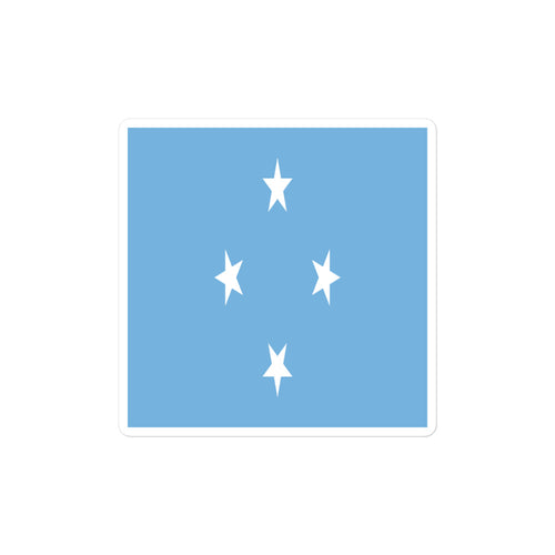 National Flag Stickers - Collection 3 Micronesia / 2x2 / Satin