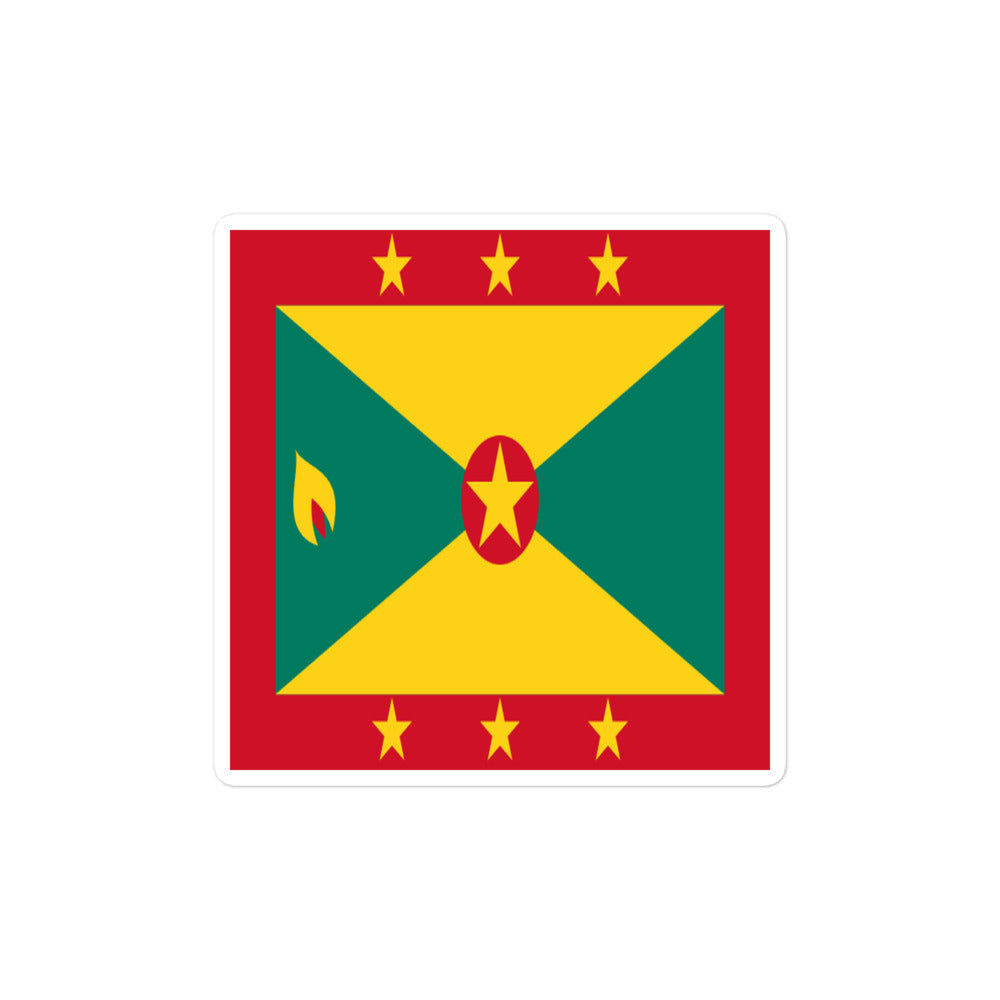 National Flag Stickers - Collection 4 Grenada sticker-4x4