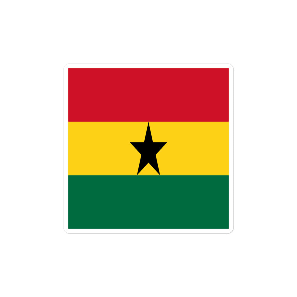 National Flag Stickers - Collection 4 Ghana sticker-4x4