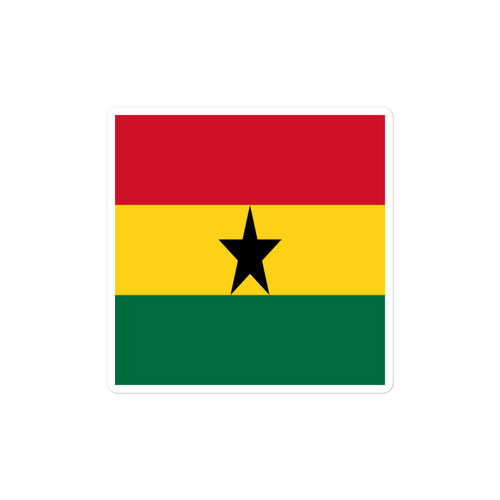 National Flag Stickers - Collection 4 Ghana / 2x2 / Satin