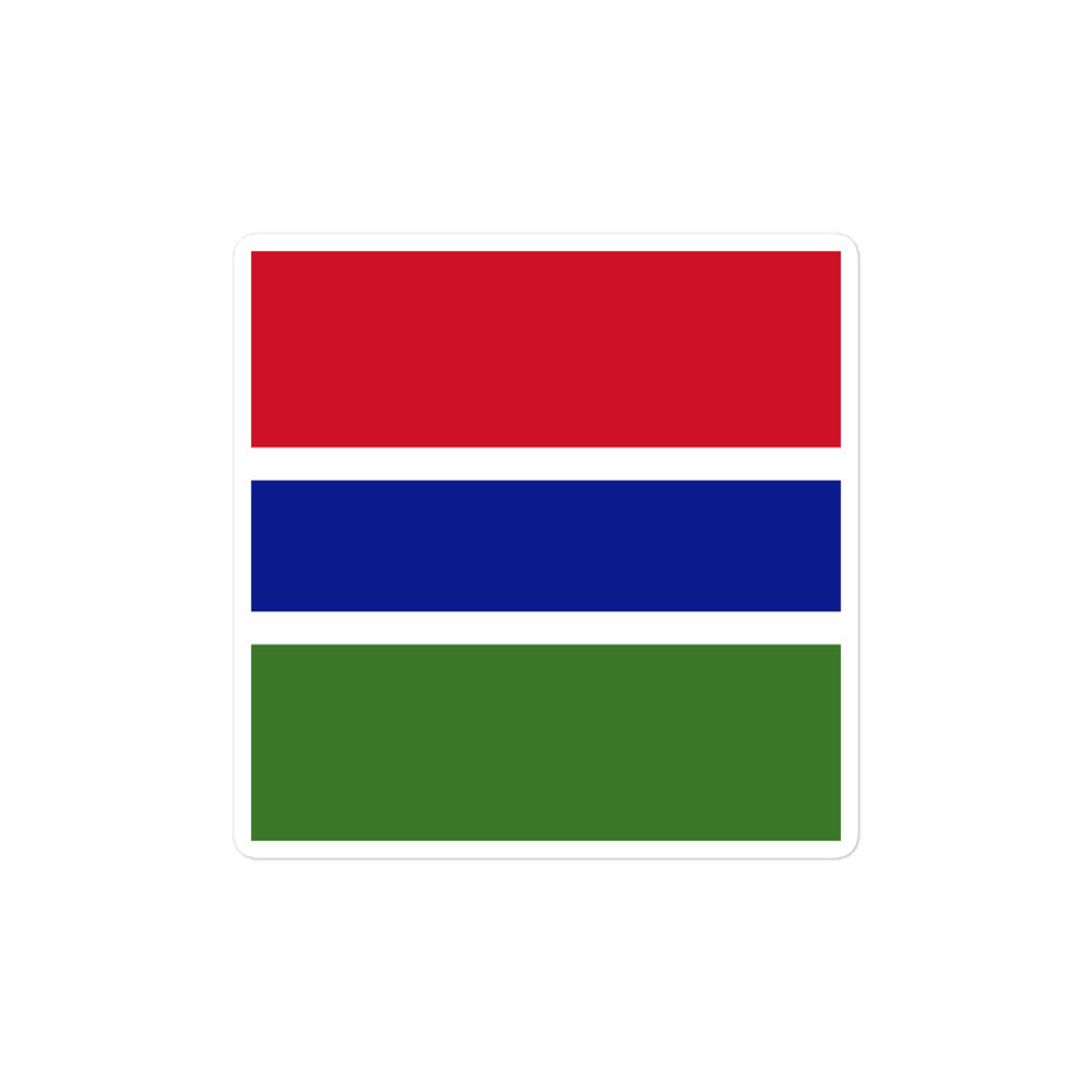 National Flag Stickers - Collection 4 Gambia sticker-4x4