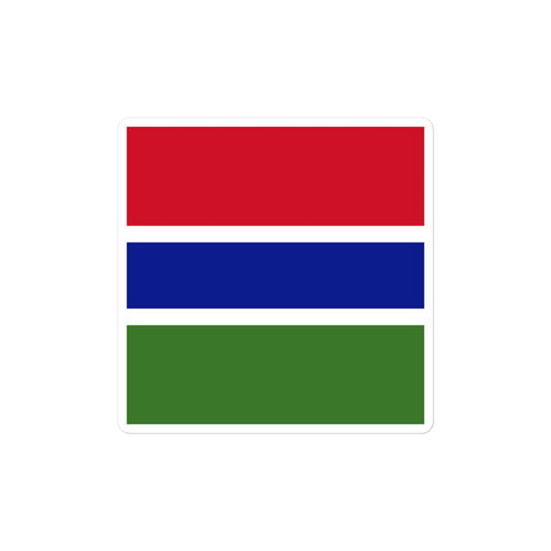 National Flag Stickers - Collection 4 Gambia / 2x2 / Satin