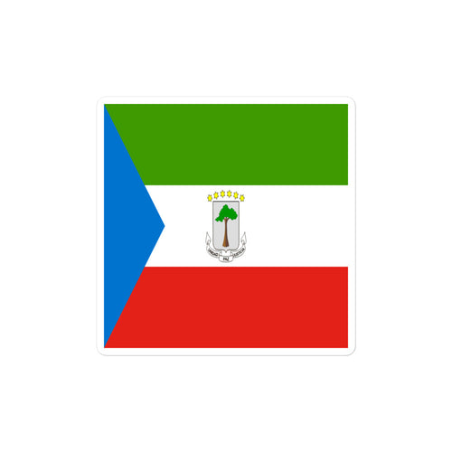 National Flag Stickers - Collection 4 Equatorial Guinea / 2x2 / Satin