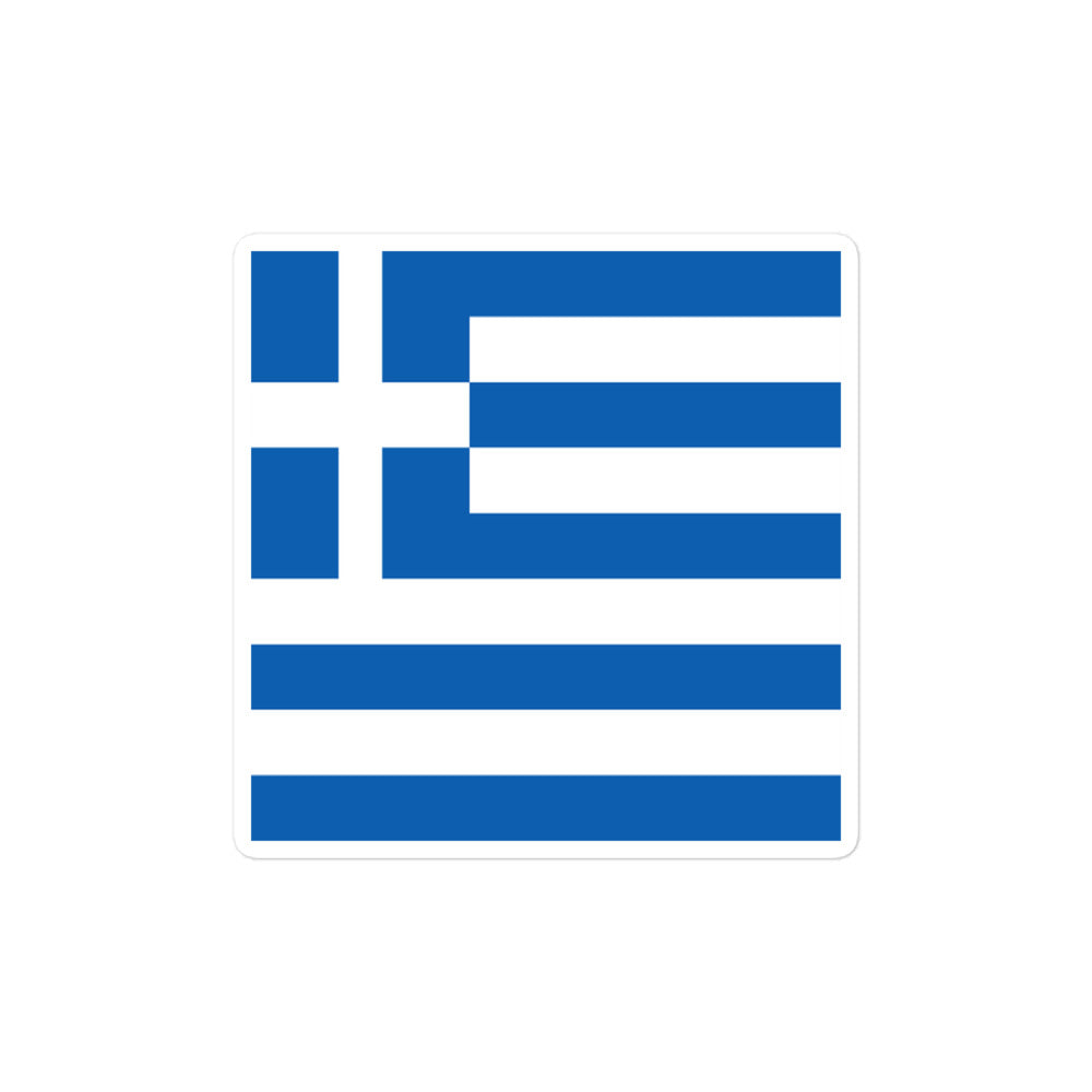 National Flag Stickers - Collection 4 Greece sticker-4x4