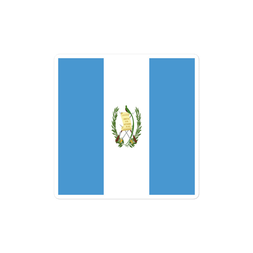 National Flag Stickers - Collection 4 Guatemala sticker-4x4