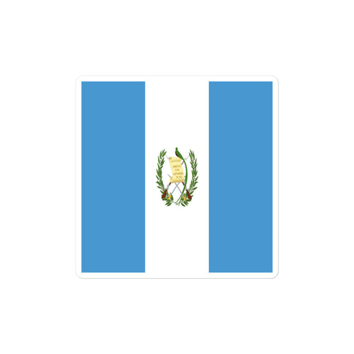 National Flag Stickers - Collection 4 Guatemala / 2x2 / Satin