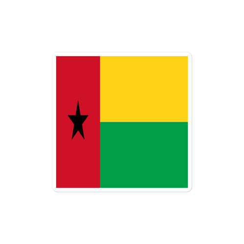 National Flag Stickers - Collection 4 Guinea-Bissau / 2x2 / Satin