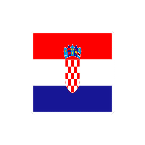 National Flag Stickers - Collection 4 Croatia / 2x2 / Satin