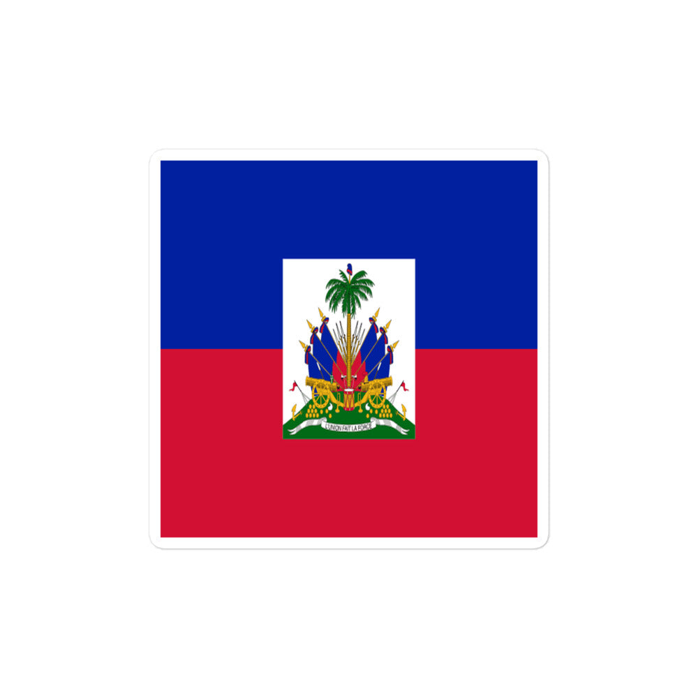 National Flag Stickers - Collection 4 Haiti sticker-4x4