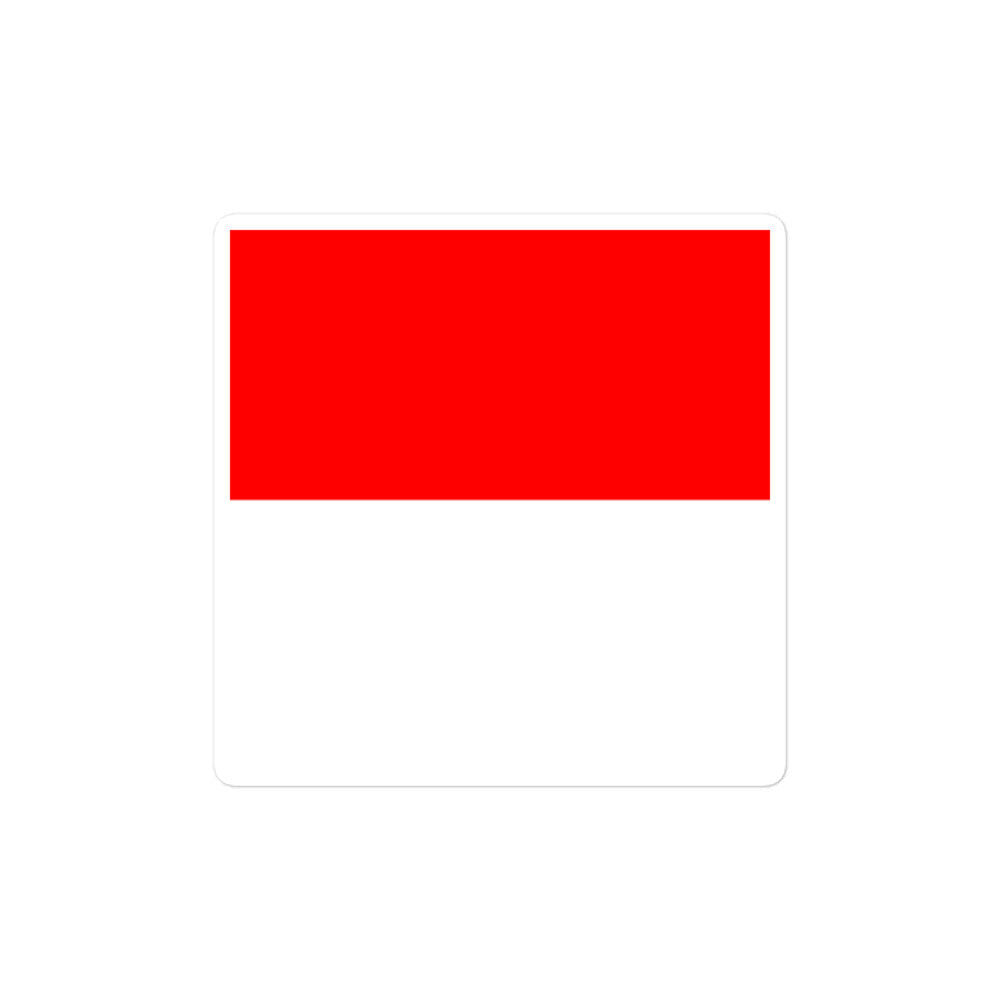 National Flag Stickers - Collection 4 Indonesia sticker-4x4