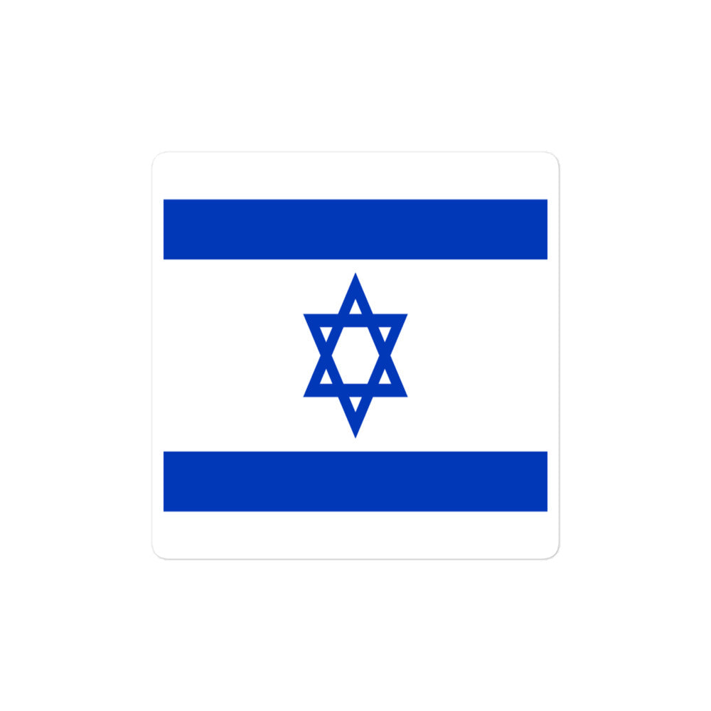 National Flag Stickers - Collection 4 Israel sticker-4x4